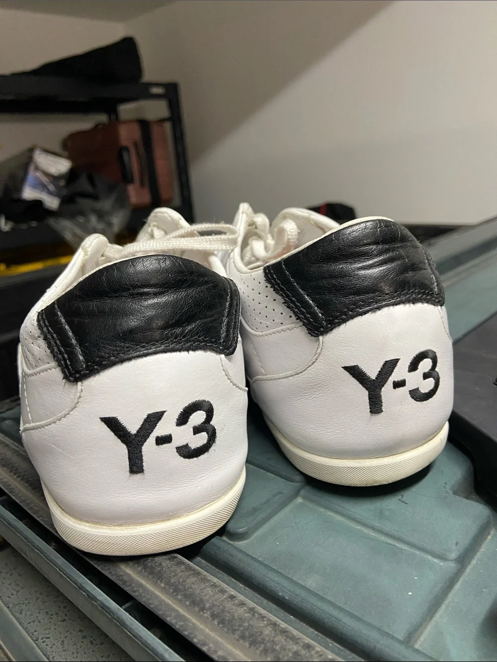 Y-3 ADIDAS YOHJI YAMAMOTO YOHJI Canvas SIGNATURE LOGO SNEAKERS White Sz 12.5